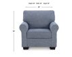 Ashley Furniture Industries In Carissa Manor Blue Chair small image number 7