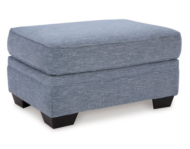 Ashley Furniture Industries In Carissa Manor Blue Ottoman large image number 2