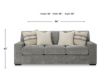 Ashley Furniture Industries In Dunmor Gray Sofa small image number 9