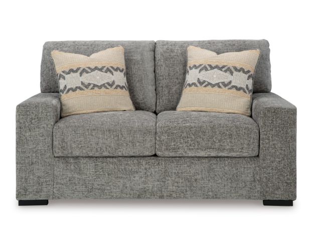 Ashley Furniture Industries In Dunmor Gray Loveseat large image number 1