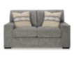 Ashley Furniture Industries In Dunmor Gray Loveseat small image number 1