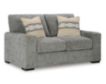 Ashley Furniture Industries In Dunmor Gray Loveseat small image number 2