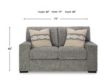 Ashley Furniture Industries In Dunmor Gray Loveseat small image number 8