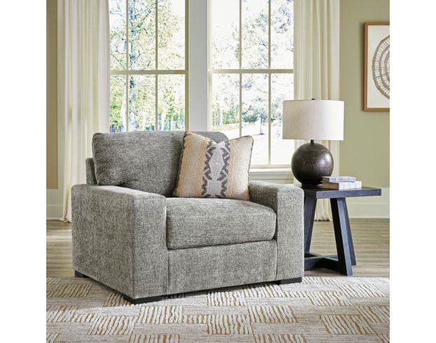 Ashley Furniture Industries In Dunmor Gray Chair and a Half large image number 5