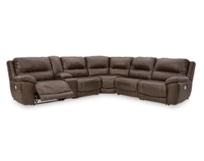 Ashley Dunleith 6-Piece Leather Power Reclining Sectional