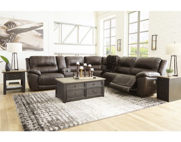 Ashley Dunleith 6-Piece Leather Power Reclining Sectional large image number 7