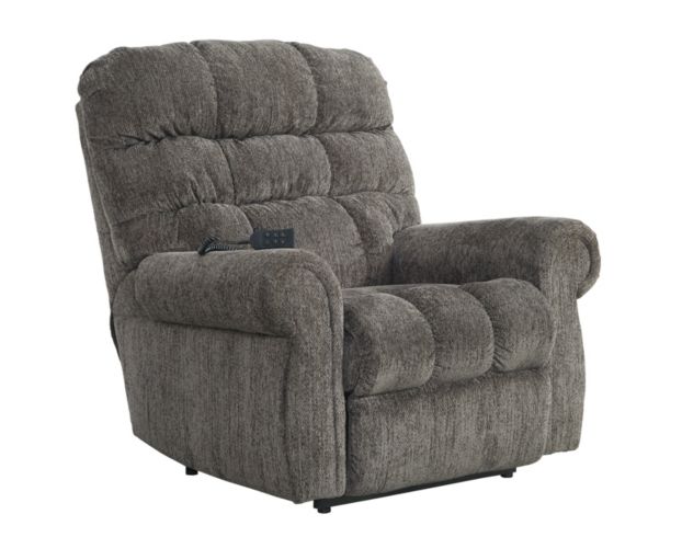 Ashley Ernestine Slate Power Lift Recliner large image number 1