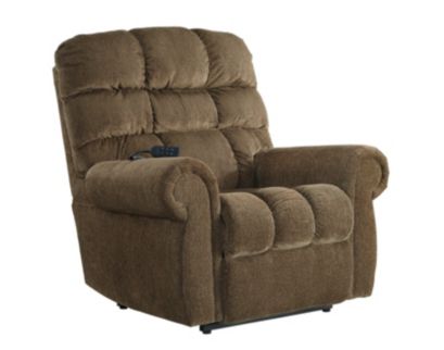 Ashley Ernestine Truffle Power Lift Recliner