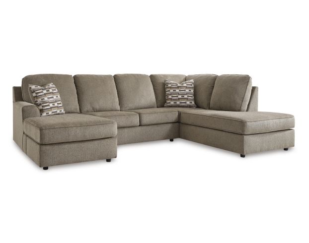 Ashley O'Phannon Brown 2-Piece Sectional with Right-Facing Chaise large image number 1