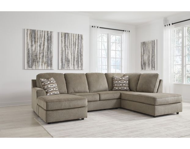 Ashley O'Phannon Brown 2-Piece Sectional with Right-Facing Chaise large image number 8