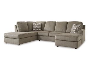 Ashley O'Phannon Brown 2-Piece Sectional with Left-Facing Chaise