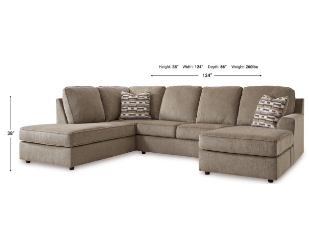 Ashley O'Phannon Brown 2-Piece Sectional with Left-Facing Chaise large image number 8