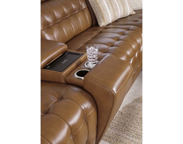 Ashley Temmpton 6-Piece Leather Power Sectional large image number 6