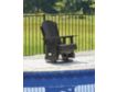 Ashley Hyland Wave Black Outdoor Swivel Glider Chair small image number 5