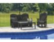 Ashley Hyland Wave Black Outdoor Swivel Glider Chair small image number 6