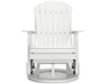 Ashley Hyland Wave White Outdoor Swivel Glider Chair small image number 1