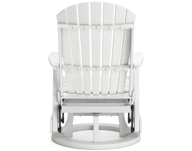 Ashley Hyland Wave White Outdoor Swivel Glider Chair large image number 4