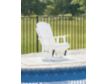 Ashley Hyland Wave White Outdoor Swivel Glider Chair small image number 5