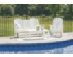 Ashley Hyland Wave White Outdoor Swivel Glider Chair small image number 6