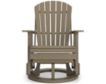 Ashley Hyland Wave Driftwood Outdoor Swivel Glider Chair small image number 1