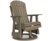 Ashley Hyland Wave Driftwood Outdoor Swivel Glider Chair small image number 2