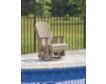 Ashley Hyland Wave Driftwood Outdoor Swivel Glider Chair small image number 5