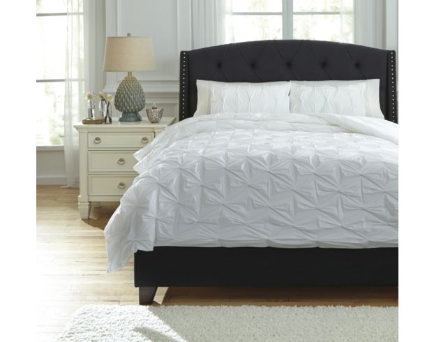 Ashley Rimy White 3-Piece Queen Comforter Set large image number 1