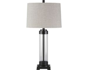 Ashley Talar Bronze and Glass Table Lamp