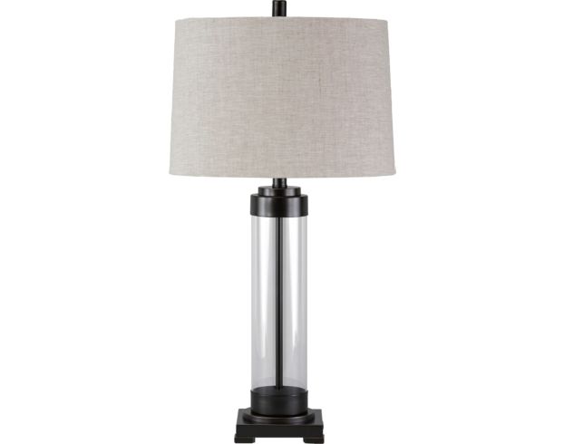 Glass and best sale bronze table lamp