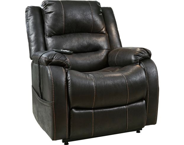 Ashley Yandel Black Power Lift Recliner large image number 1