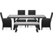 Ashley Beachcroft Black 6-Piece Outdoor Dining Set small image number 1