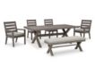 Ashley Hillside Barn 6-Piece Outdoor Dining Set small image number 1