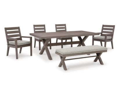 Ashley Hillside Barn 6-Piece Outdoor Dining Set