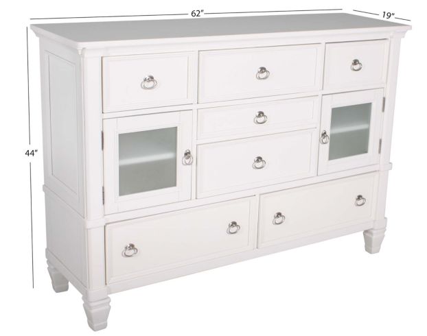 Ashley Prentice Contemporary White Dresser large image number 3