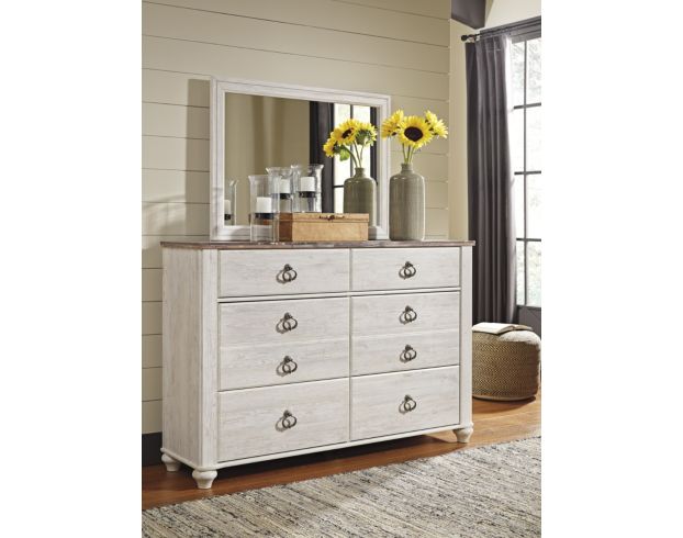 Ashley Willowton Dresser with Mirror large image number 2