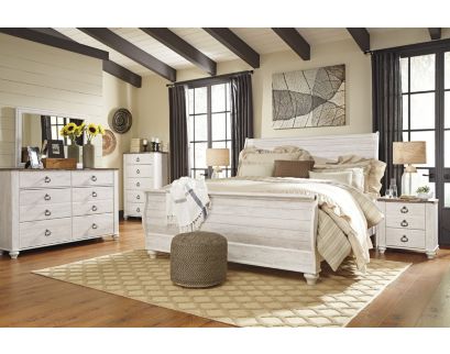 Ashley Willowton Queen Sleigh Bed