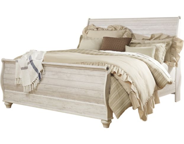 Ashley Willowton King Sleigh Bed large image number 1