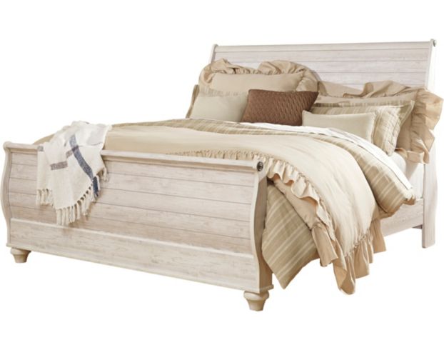 Willowton king on sale sleigh bed