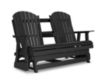 Ashley Hyland Wave Black Outdoor Glider Sofa small image number 3