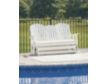 Ashley Hyland Wave White Outdoor Glider Sofa small image number 6
