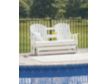 Ashley Hyland Wave White Outdoor Glider Sofa small image number 7