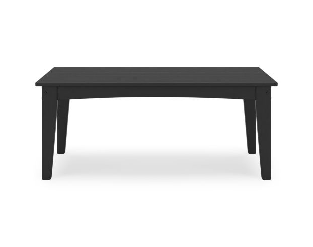 Ashley Hyland Wave Black Outdoor Coffee Table large image number 1