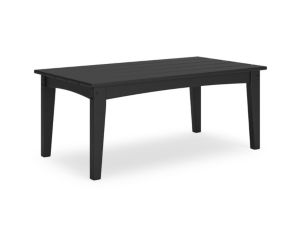 Ashley Hyland Wave Black Outdoor Coffee Table