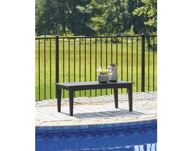 Ashley Hyland Wave Black Outdoor Coffee Table large image number 5