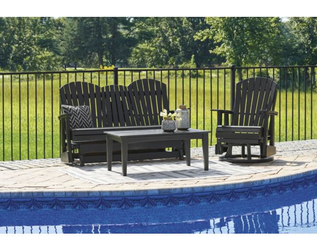 Ashley Hyland Wave Black Outdoor Coffee Table large image number 6