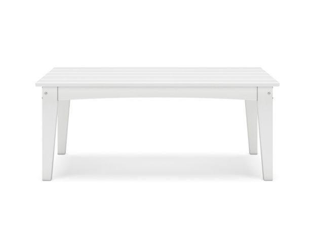 Ashley Hyland Wave White Outdoor Coffee Table large image number 1