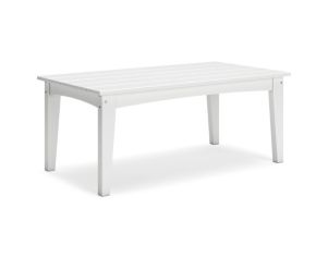 Ashley Hyland Wave White Outdoor Coffee Table