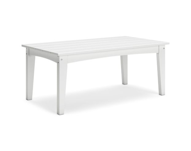 Ashley Hyland Wave White Outdoor Coffee Table large image number 2