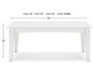 Ashley Hyland Wave White Outdoor Coffee Table small image number 7