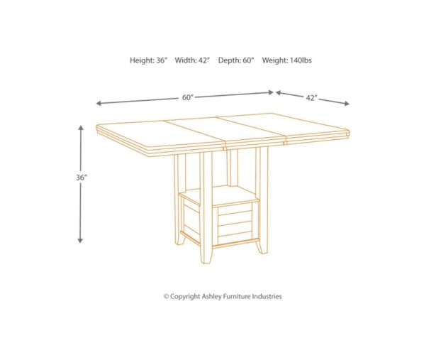 Ashley Haddigan 5-Piece Counter Set large image number 6